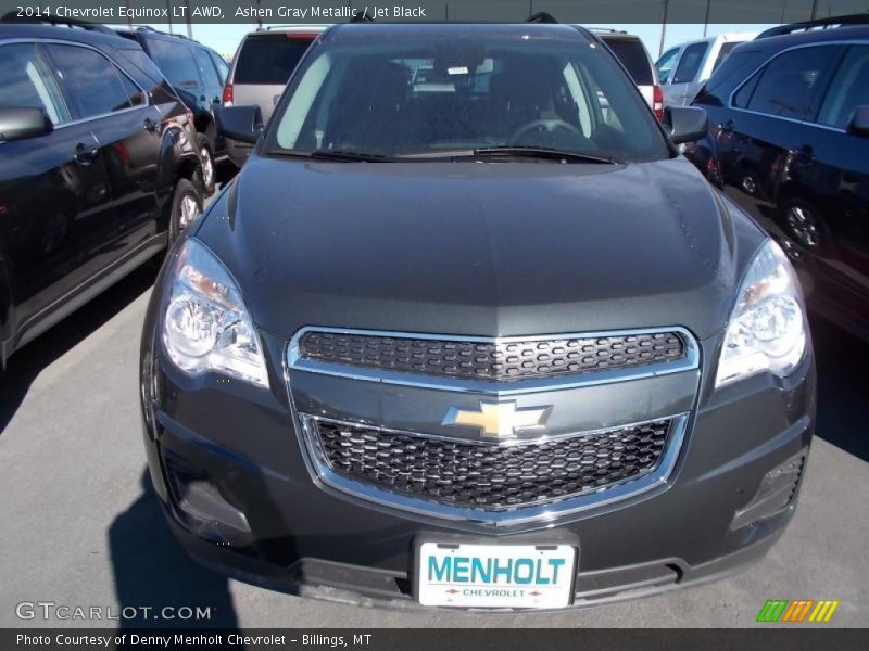 Ashen Gray Metallic / Jet Black 2014 Chevrolet Equinox LT AWD