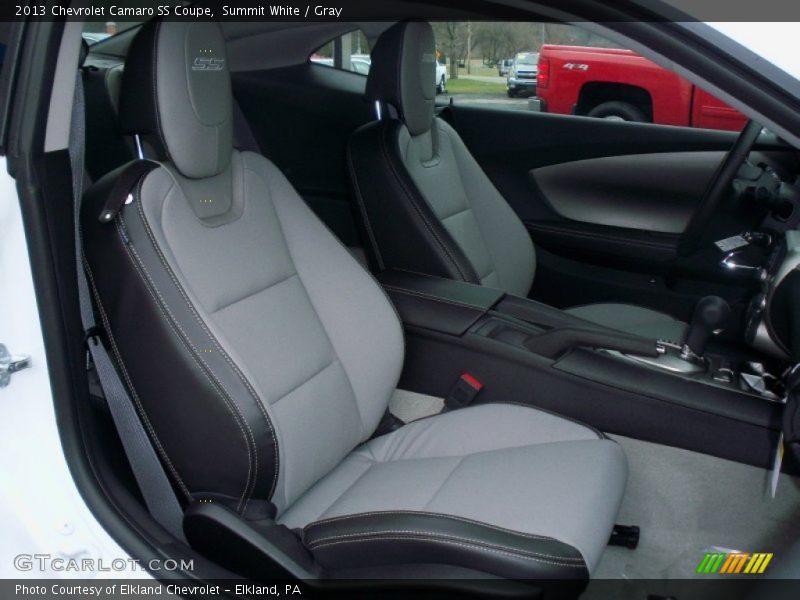 Summit White / Gray 2013 Chevrolet Camaro SS Coupe