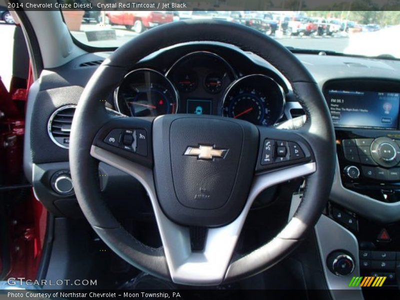 Crystal Red Tintcoat / Jet Black 2014 Chevrolet Cruze Diesel