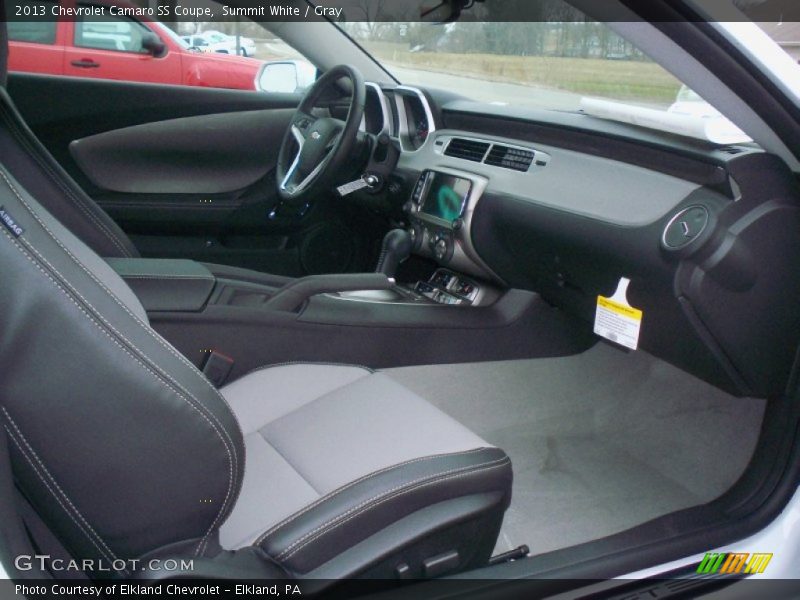 Summit White / Gray 2013 Chevrolet Camaro SS Coupe