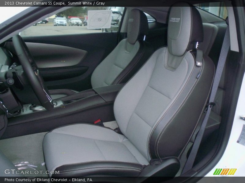 Summit White / Gray 2013 Chevrolet Camaro SS Coupe