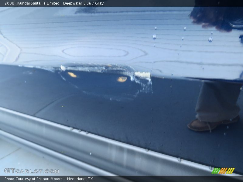 Deepwater Blue / Gray 2008 Hyundai Santa Fe Limited