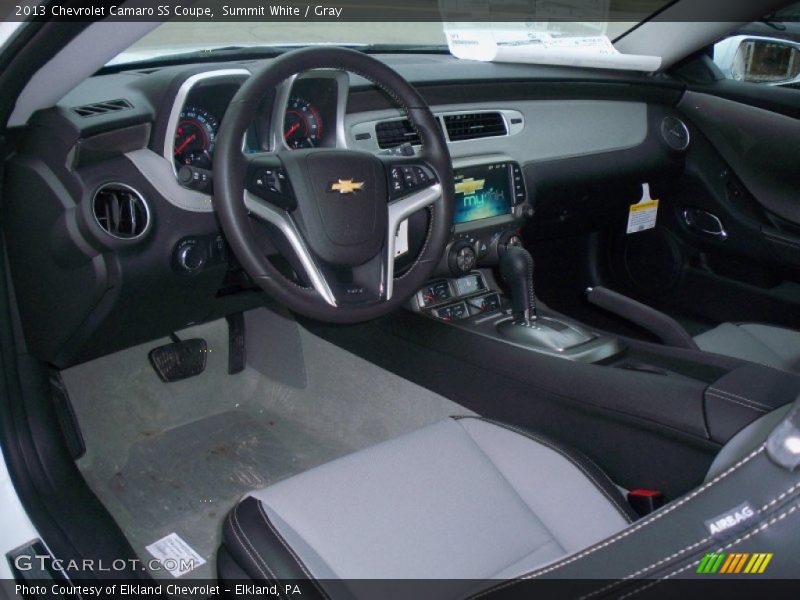 Summit White / Gray 2013 Chevrolet Camaro SS Coupe
