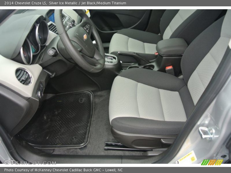 Silver Ice Metallic / Jet Black/Medium Titanium 2014 Chevrolet Cruze LS