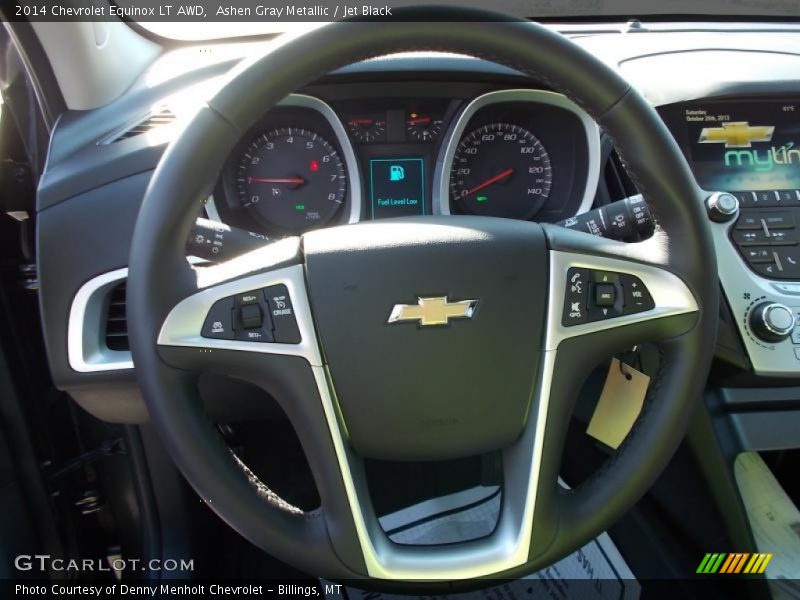 Ashen Gray Metallic / Jet Black 2014 Chevrolet Equinox LT AWD