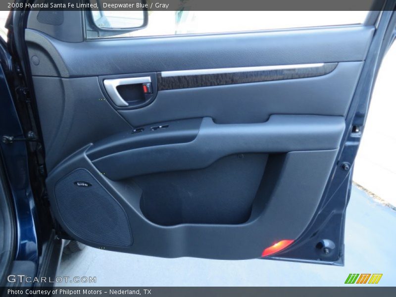 Deepwater Blue / Gray 2008 Hyundai Santa Fe Limited
