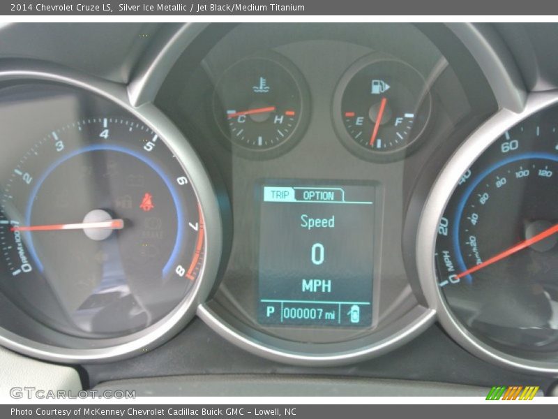 Silver Ice Metallic / Jet Black/Medium Titanium 2014 Chevrolet Cruze LS