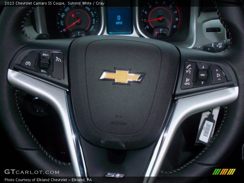 Summit White / Gray 2013 Chevrolet Camaro SS Coupe
