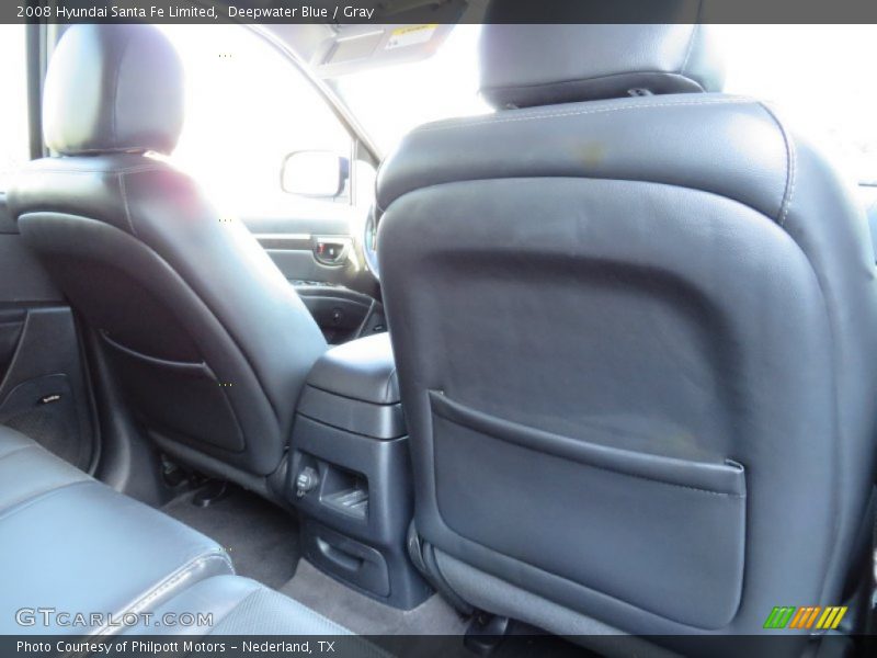 Deepwater Blue / Gray 2008 Hyundai Santa Fe Limited
