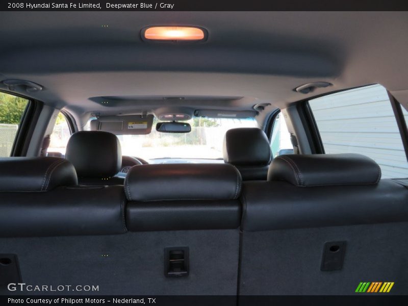 Deepwater Blue / Gray 2008 Hyundai Santa Fe Limited