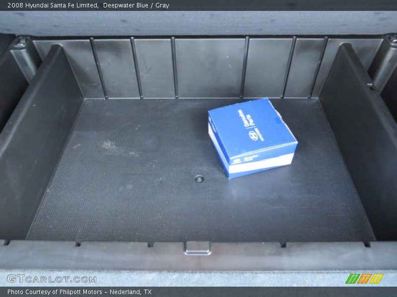 Deepwater Blue / Gray 2008 Hyundai Santa Fe Limited