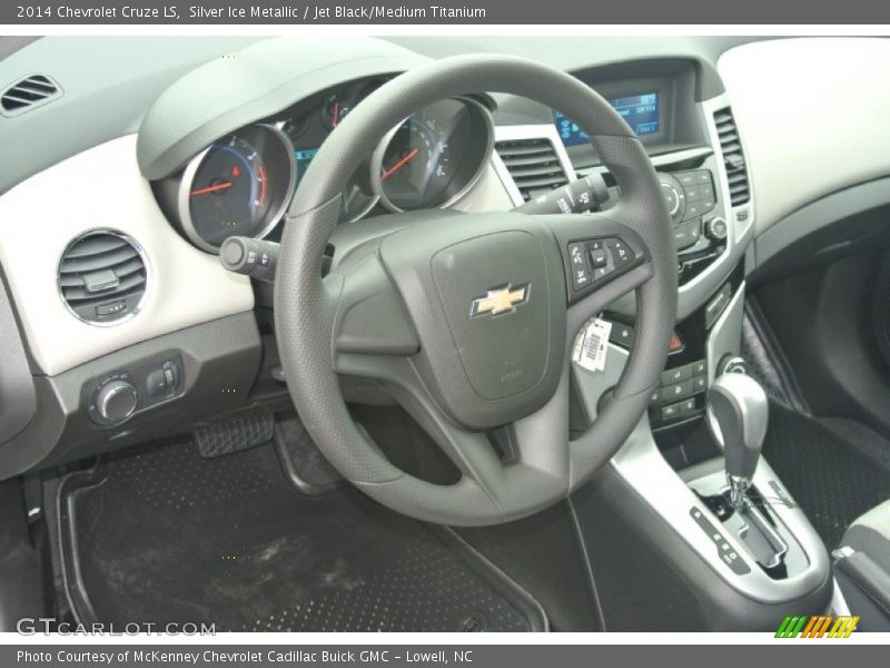Silver Ice Metallic / Jet Black/Medium Titanium 2014 Chevrolet Cruze LS