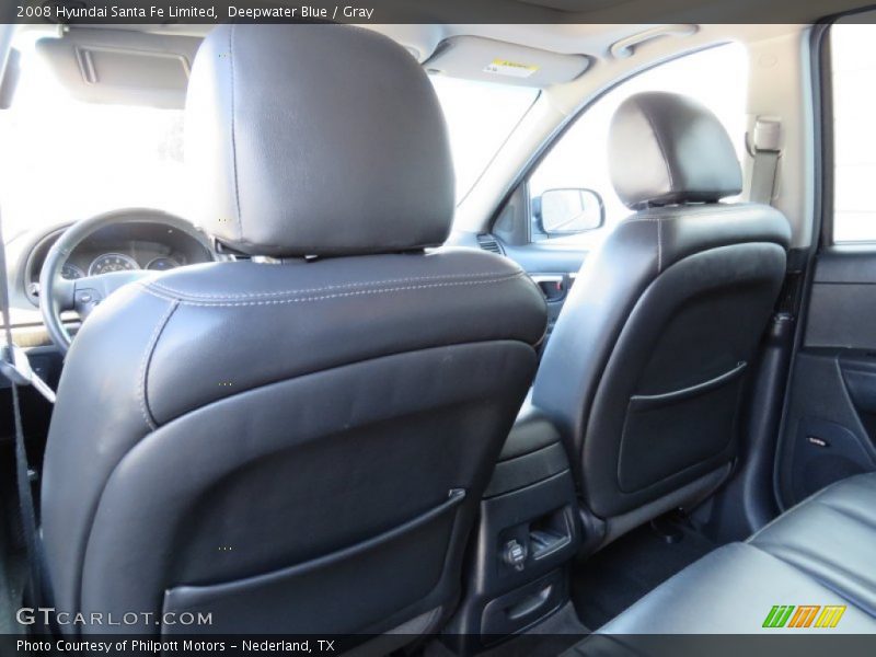 Deepwater Blue / Gray 2008 Hyundai Santa Fe Limited