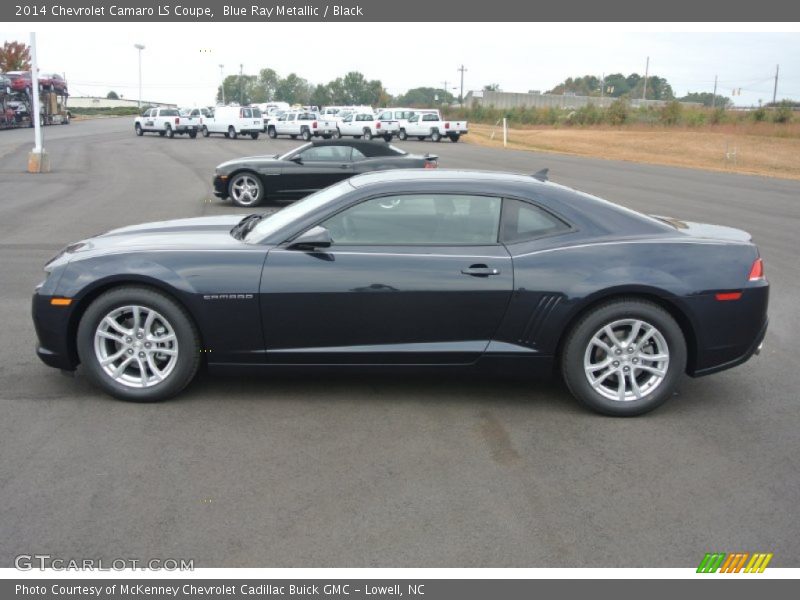 Blue Ray Metallic / Black 2014 Chevrolet Camaro LS Coupe