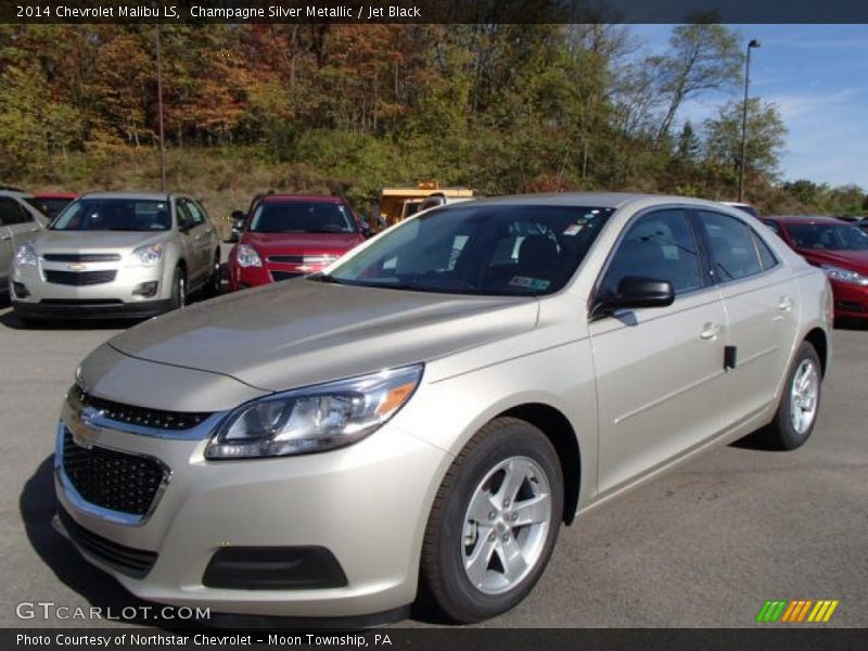 Champagne Silver Metallic / Jet Black 2014 Chevrolet Malibu LS
