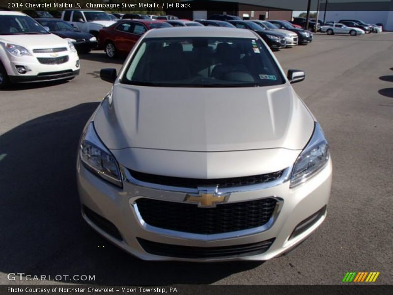 Champagne Silver Metallic / Jet Black 2014 Chevrolet Malibu LS