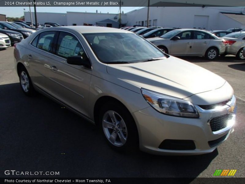 Champagne Silver Metallic / Jet Black 2014 Chevrolet Malibu LS