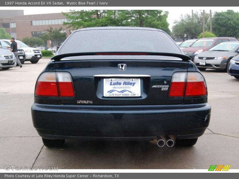 Mystic Blue Pearl / Ivory 1997 Honda Accord EX V6 Sedan