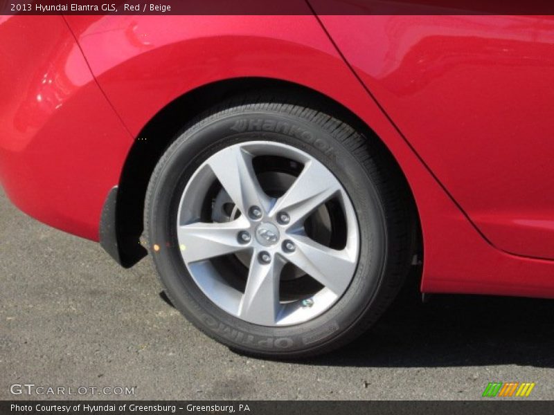 Red / Beige 2013 Hyundai Elantra GLS