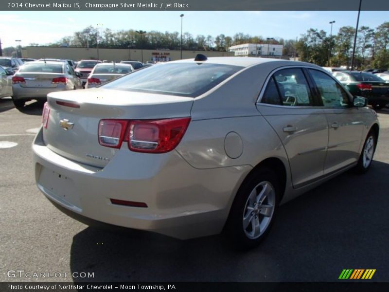 Champagne Silver Metallic / Jet Black 2014 Chevrolet Malibu LS