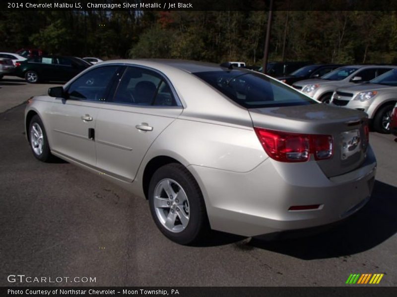 Champagne Silver Metallic / Jet Black 2014 Chevrolet Malibu LS