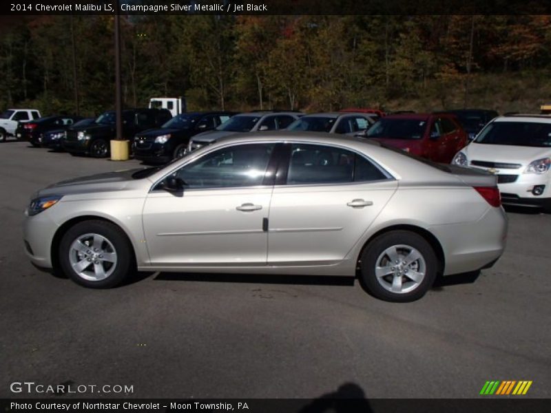 Champagne Silver Metallic / Jet Black 2014 Chevrolet Malibu LS
