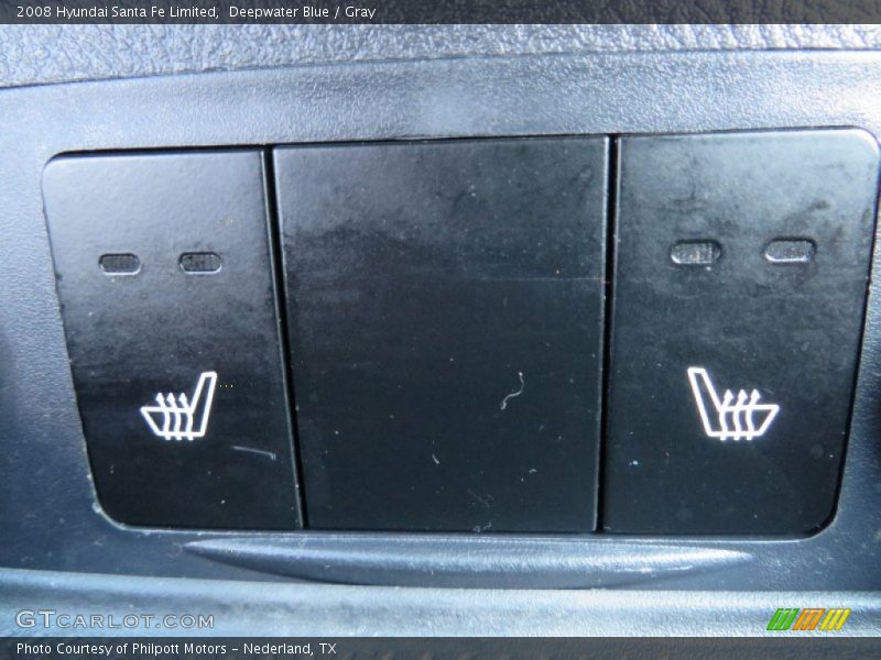 Deepwater Blue / Gray 2008 Hyundai Santa Fe Limited