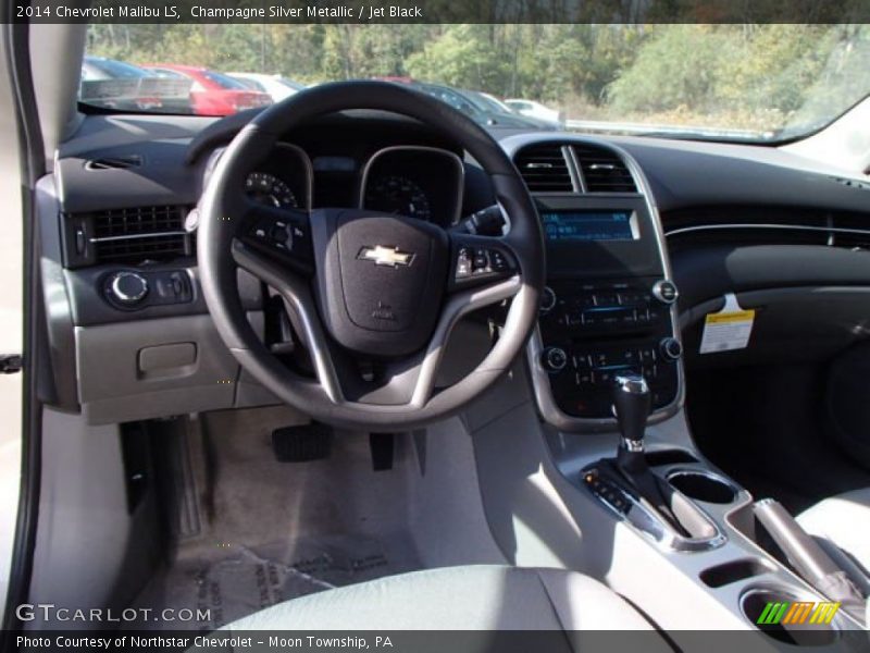 Champagne Silver Metallic / Jet Black 2014 Chevrolet Malibu LS