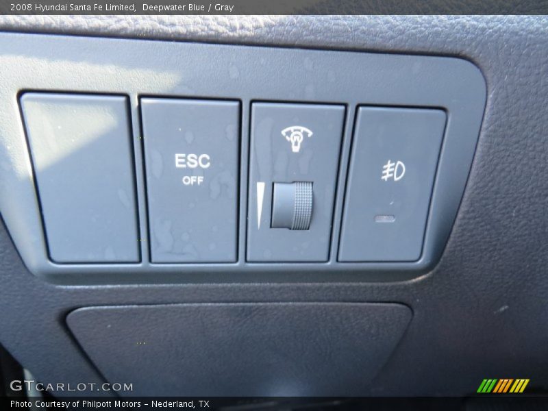 Deepwater Blue / Gray 2008 Hyundai Santa Fe Limited