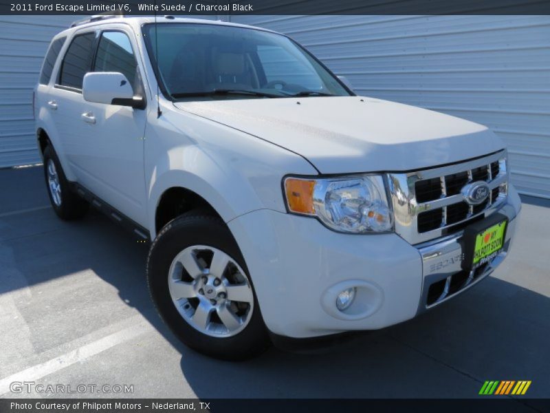 White Suede / Charcoal Black 2011 Ford Escape Limited V6