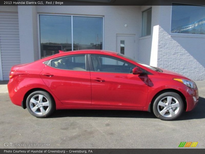 Red / Beige 2013 Hyundai Elantra GLS