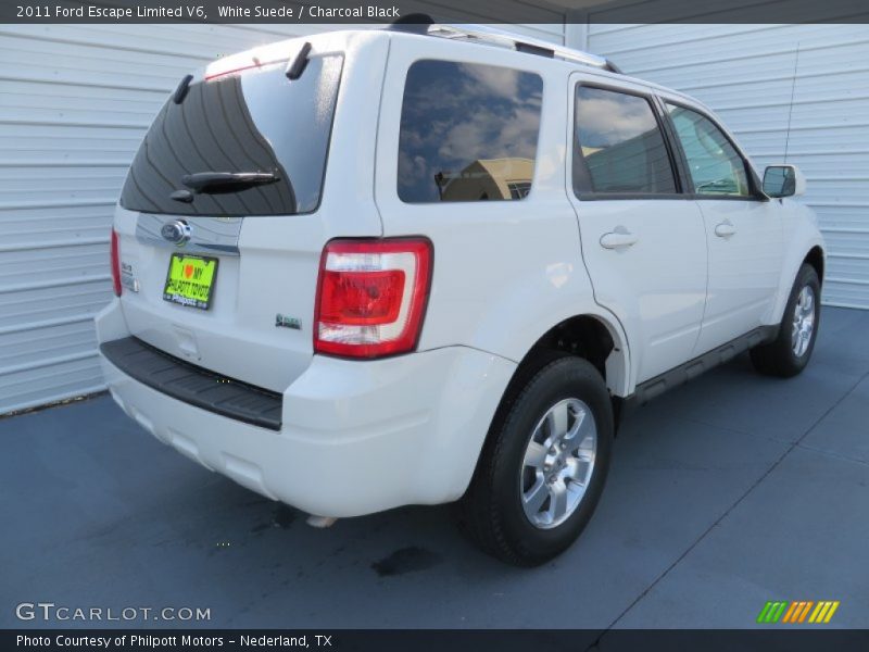 White Suede / Charcoal Black 2011 Ford Escape Limited V6