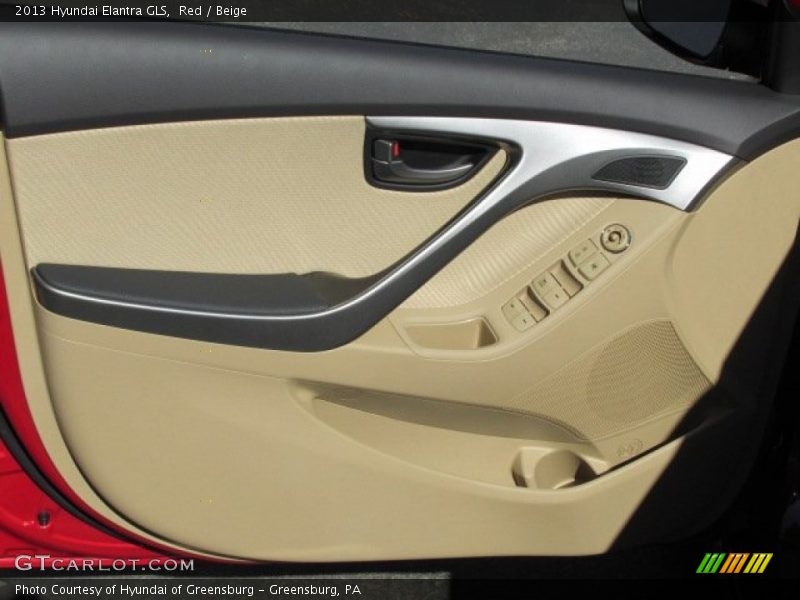 Red / Beige 2013 Hyundai Elantra GLS
