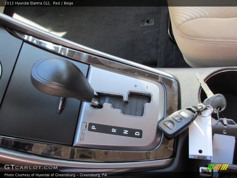 Red / Beige 2013 Hyundai Elantra GLS