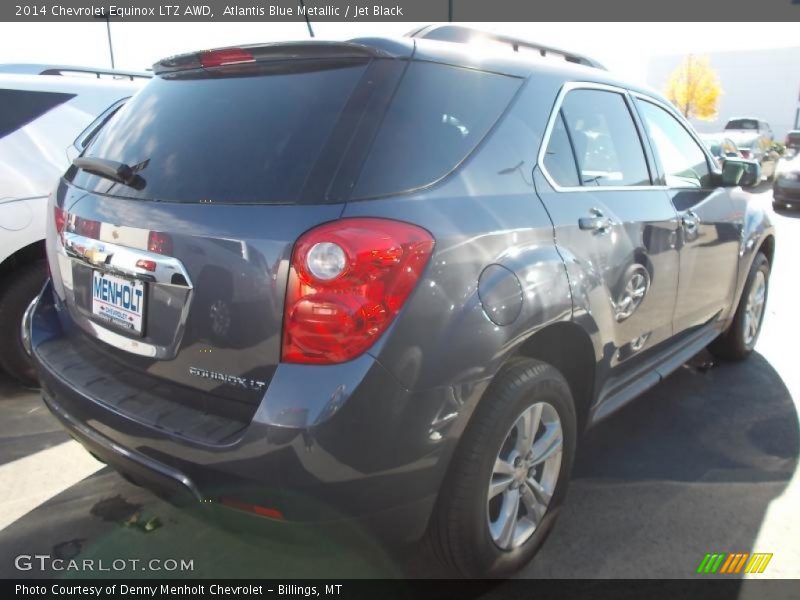Atlantis Blue Metallic / Jet Black 2014 Chevrolet Equinox LTZ AWD