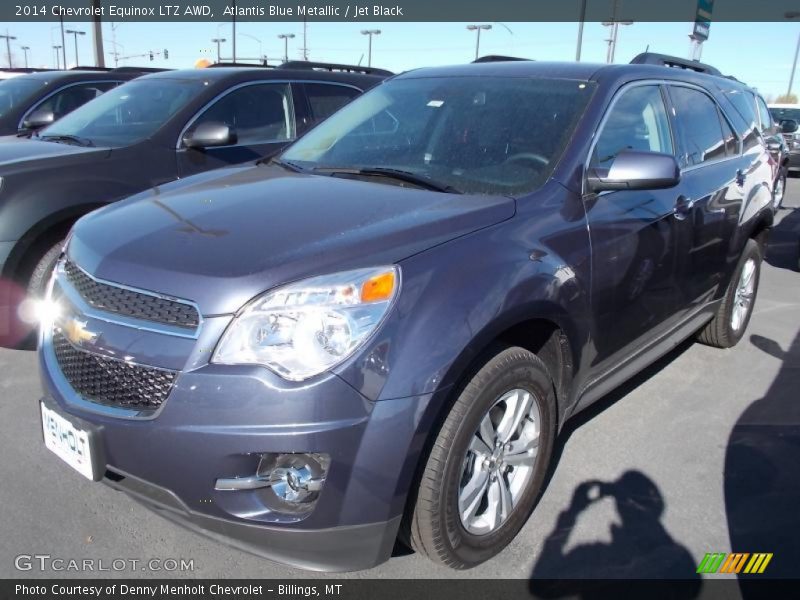 Atlantis Blue Metallic / Jet Black 2014 Chevrolet Equinox LTZ AWD