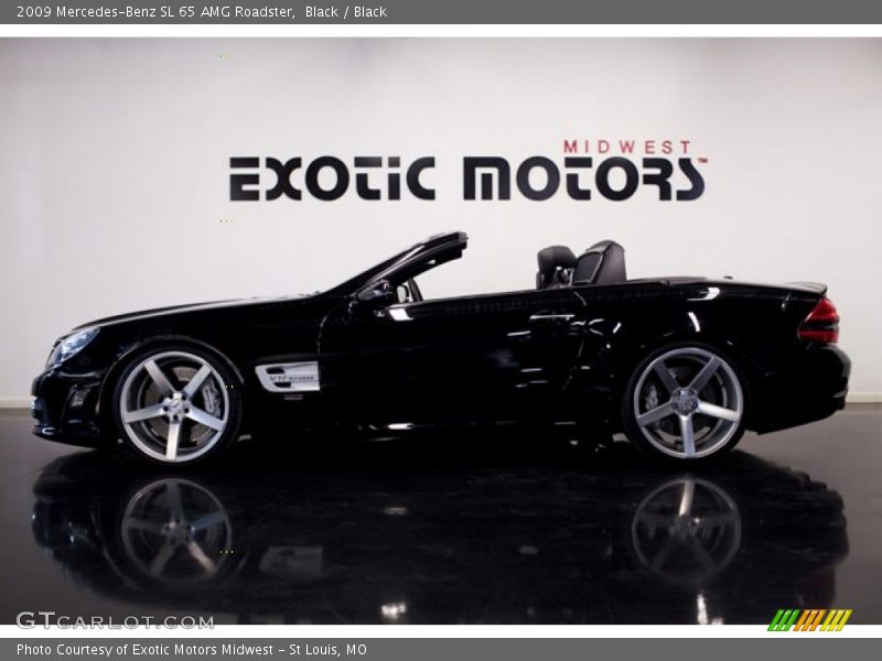 Black / Black 2009 Mercedes-Benz SL 65 AMG Roadster