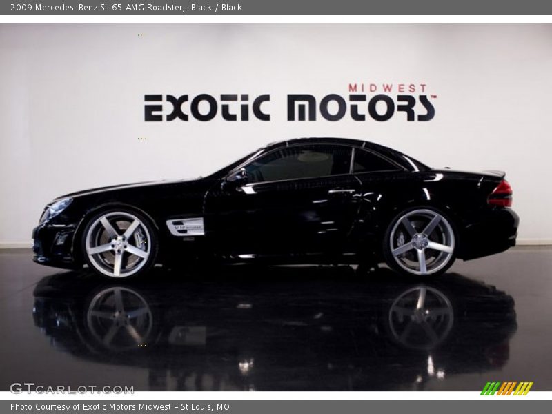 Black / Black 2009 Mercedes-Benz SL 65 AMG Roadster