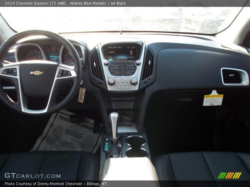 Atlantis Blue Metallic / Jet Black 2014 Chevrolet Equinox LTZ AWD