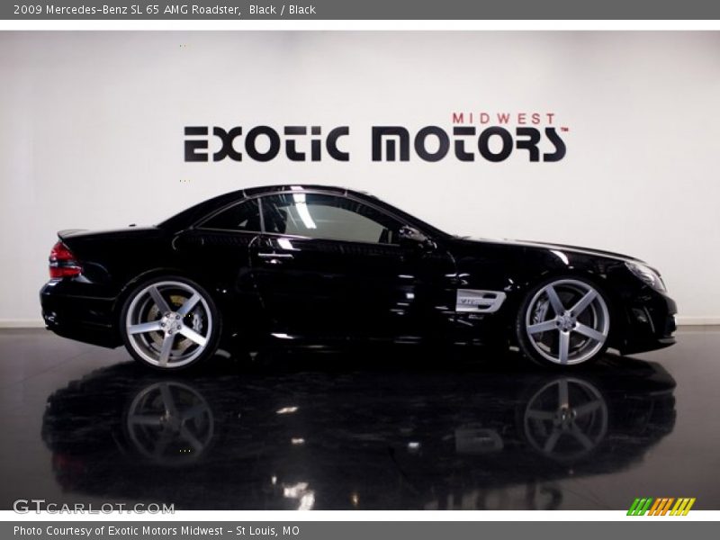 Black / Black 2009 Mercedes-Benz SL 65 AMG Roadster