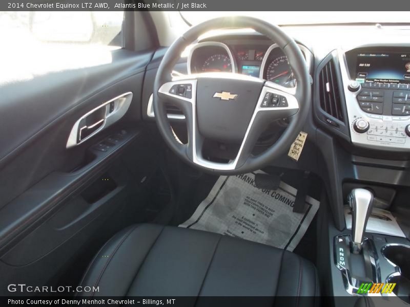 Atlantis Blue Metallic / Jet Black 2014 Chevrolet Equinox LTZ AWD