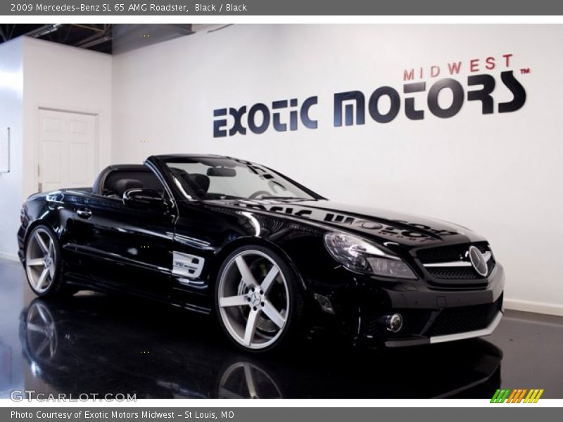 Black / Black 2009 Mercedes-Benz SL 65 AMG Roadster