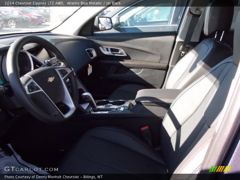 Atlantis Blue Metallic / Jet Black 2014 Chevrolet Equinox LTZ AWD