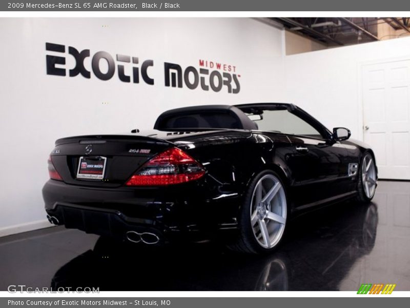 Black / Black 2009 Mercedes-Benz SL 65 AMG Roadster