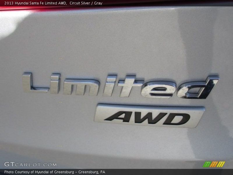 Circuit Silver / Gray 2013 Hyundai Santa Fe Limited AWD