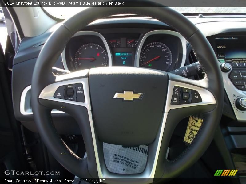 Atlantis Blue Metallic / Jet Black 2014 Chevrolet Equinox LTZ AWD