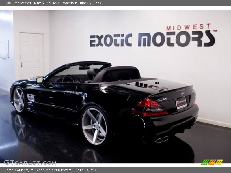 Black / Black 2009 Mercedes-Benz SL 65 AMG Roadster