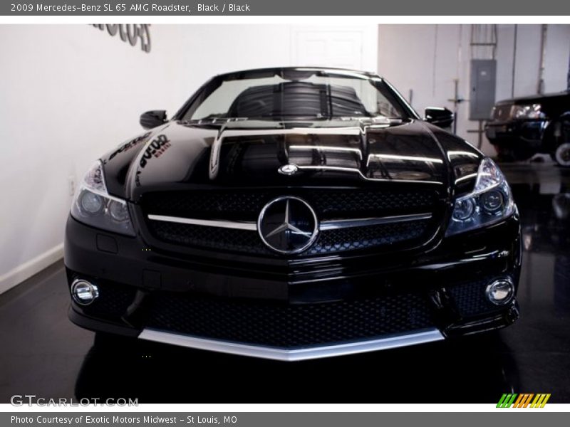 Black / Black 2009 Mercedes-Benz SL 65 AMG Roadster