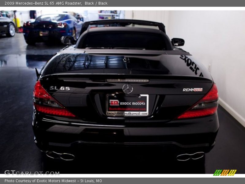 Black / Black 2009 Mercedes-Benz SL 65 AMG Roadster