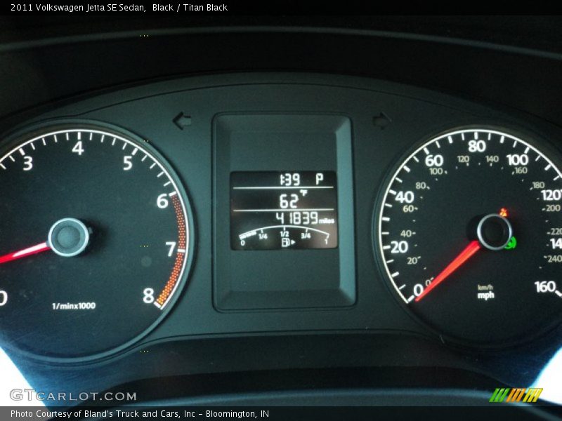Black / Titan Black 2011 Volkswagen Jetta SE Sedan